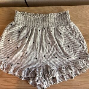 American Eagle Outfitters Black and White Striped shorts